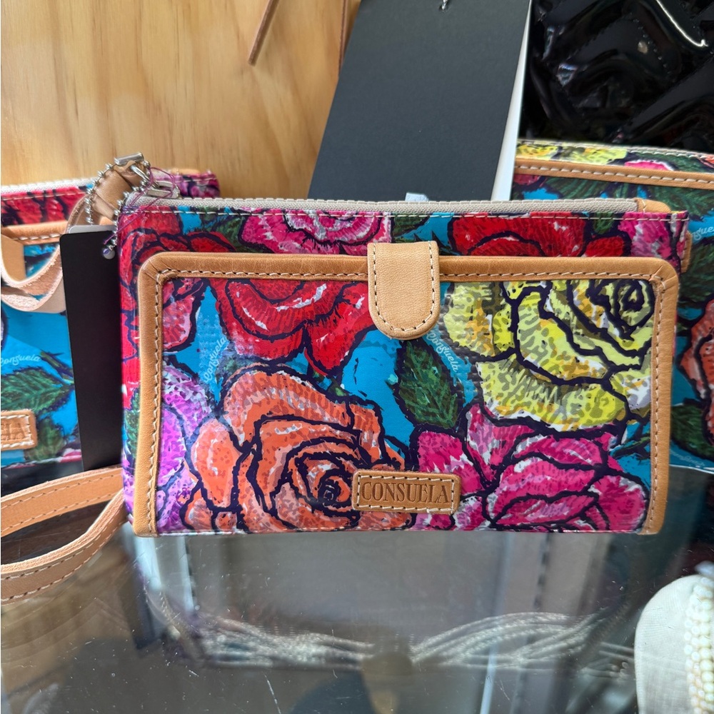 Consuela Rosita Slim Wallet NWT Vibrant Floral Design- wallet 1